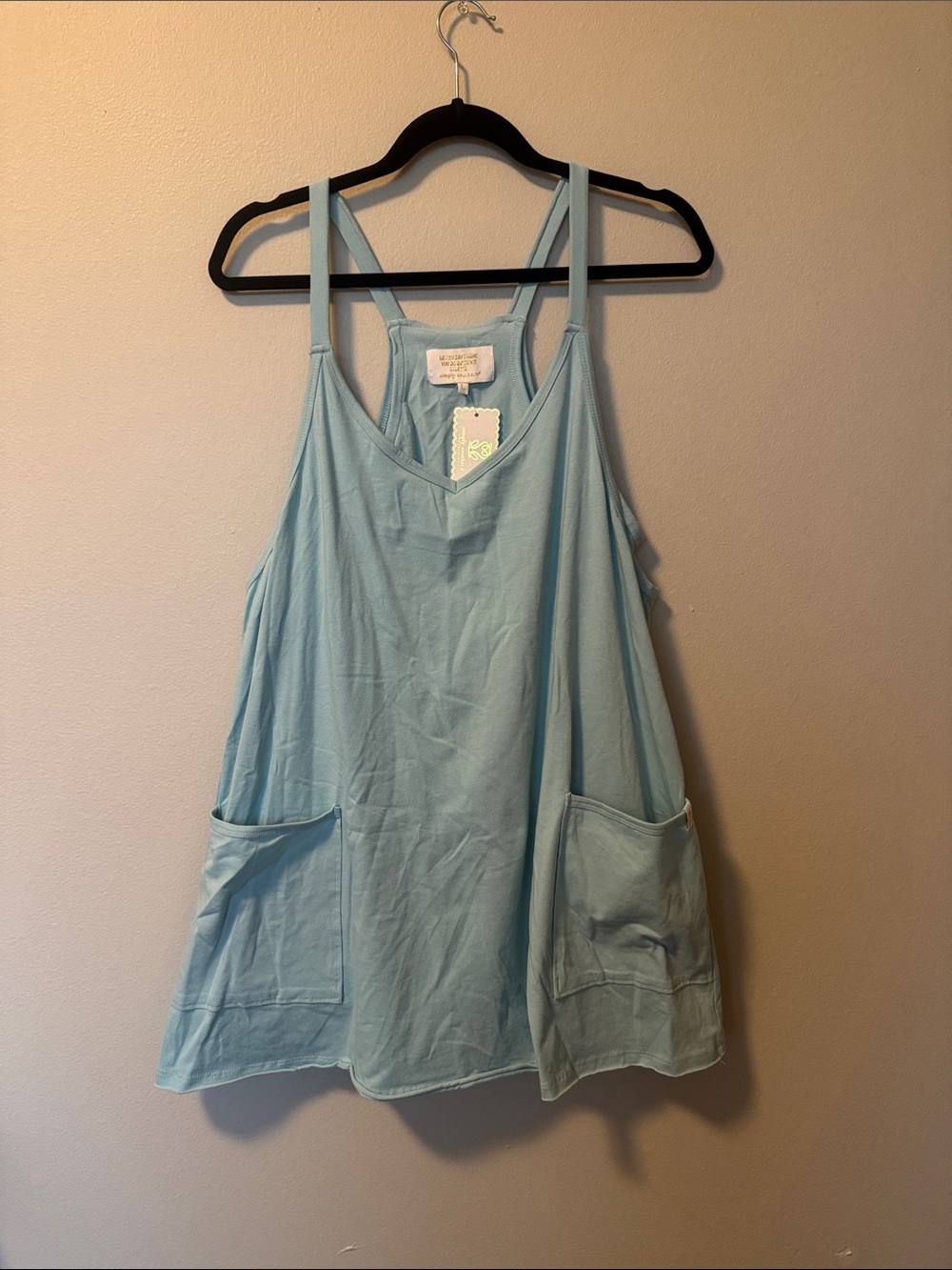 NWT Simply Southern Light Blue Dress with Built in Shorts